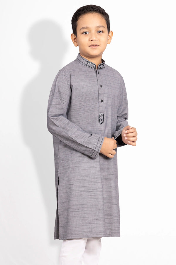 Embroidered Mirror Work Boy's Panjabi