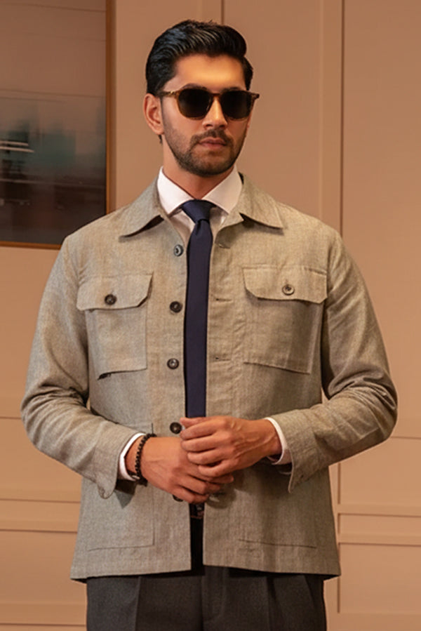 Linen Safari Jacket