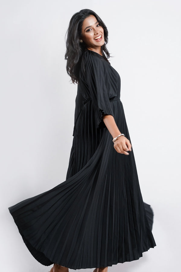 Premium Pleated Long Dress