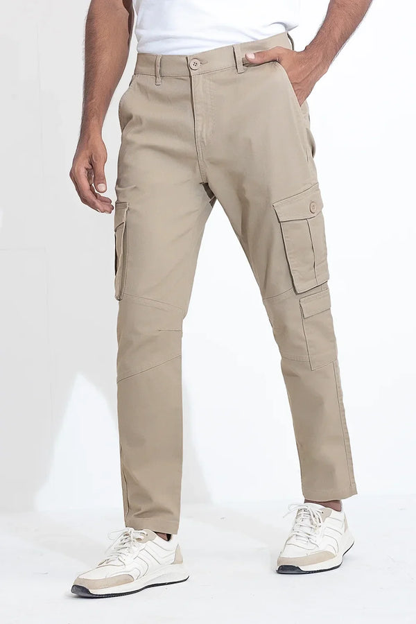 Slim Fit Twill Cargo Pants