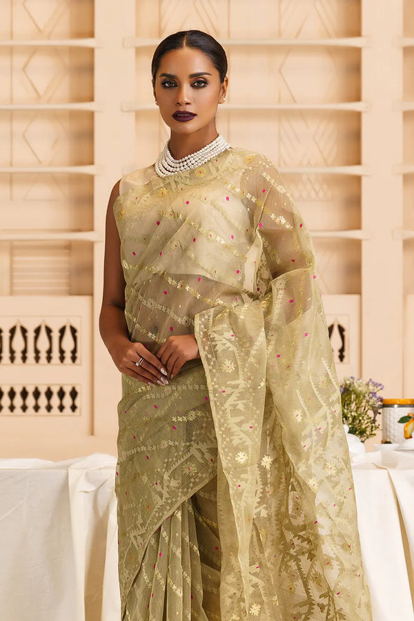 Belwari Jamdani Saree