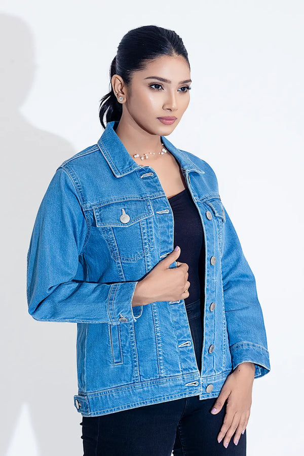 Ladies jeans jacket price on sale