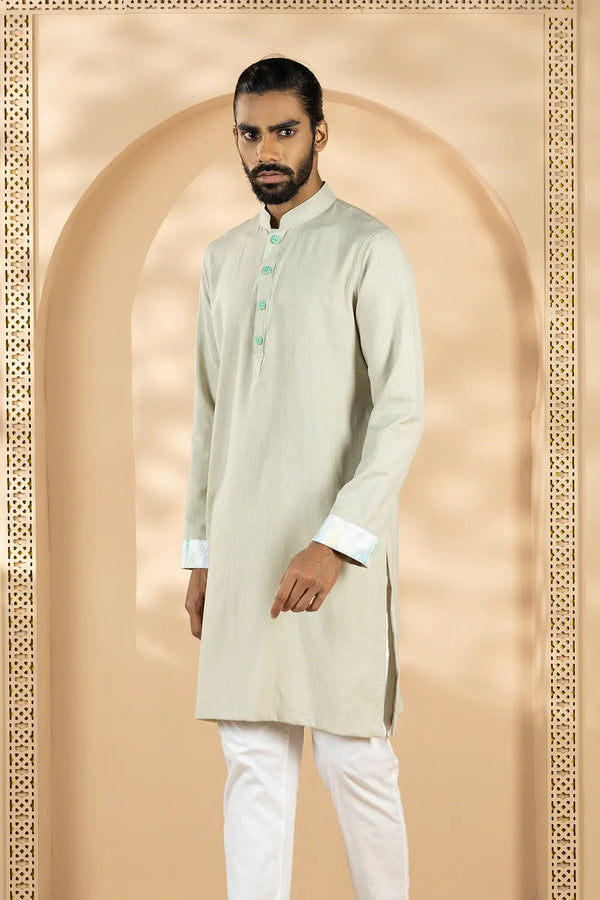 Cut & Sew Slim Fit Panjabi