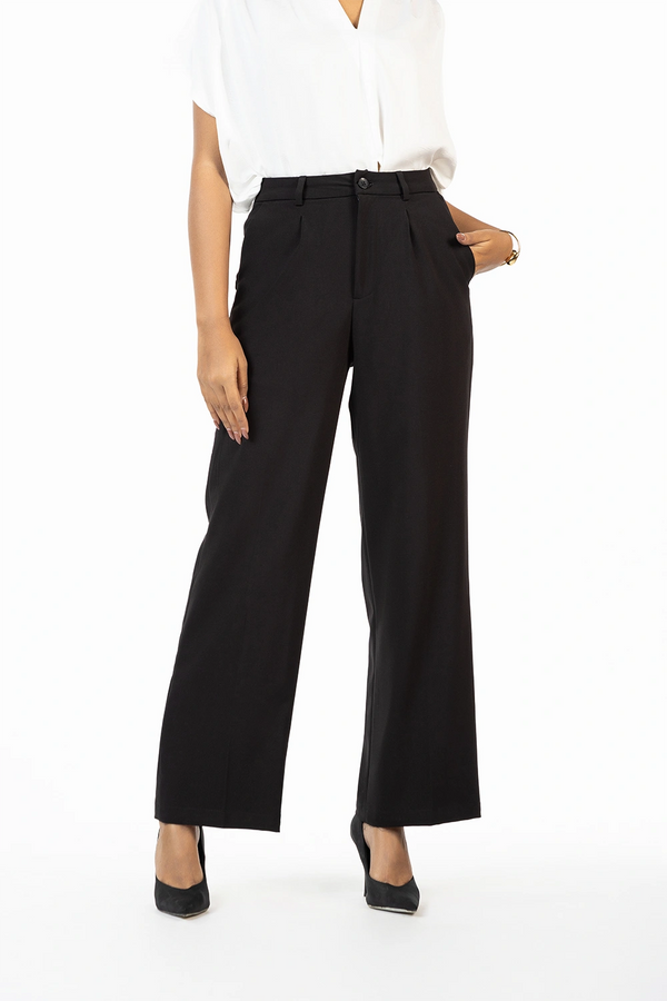 Pleated Wide Leg Pants