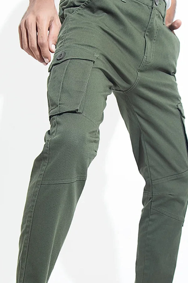 Slim Fit Twill Cargo Pants