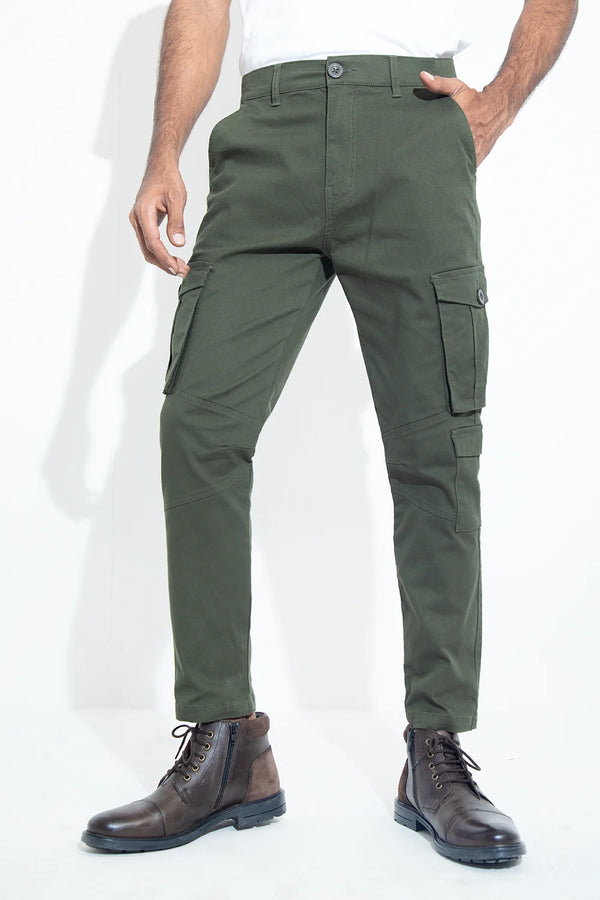 Slim Fit Twill Cargo Pants