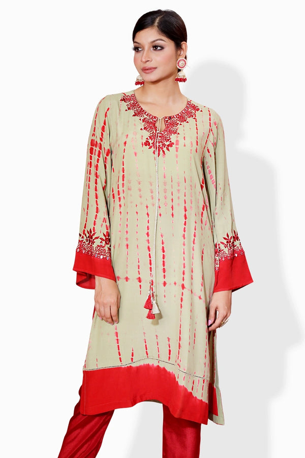 Mirror Embroidered Kurti