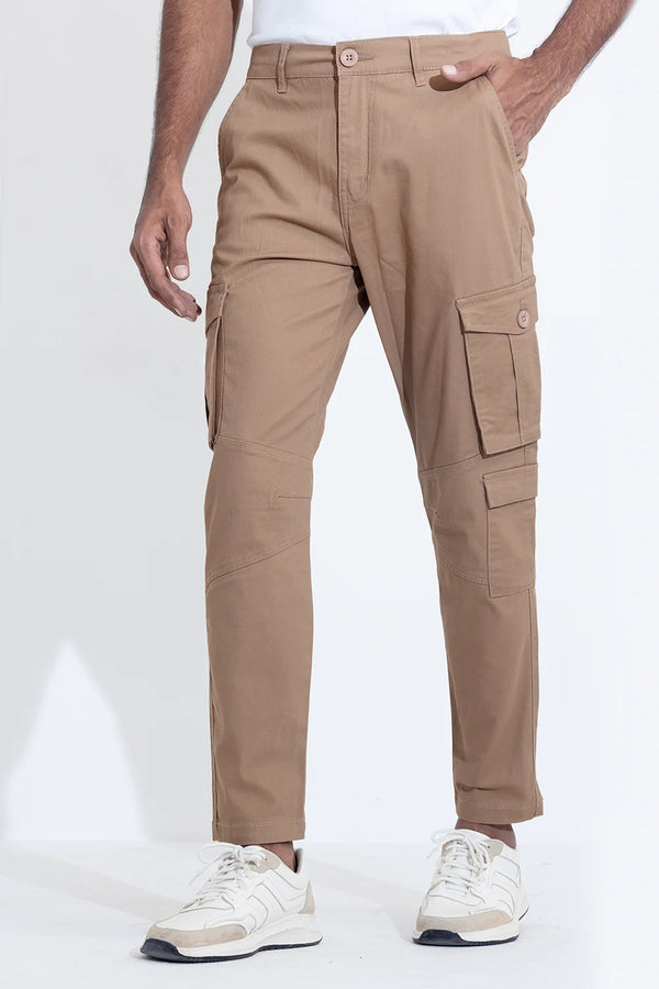 Slim Fit Twill Cargo Pants