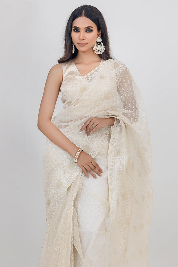 Belwari Jamdani Saree