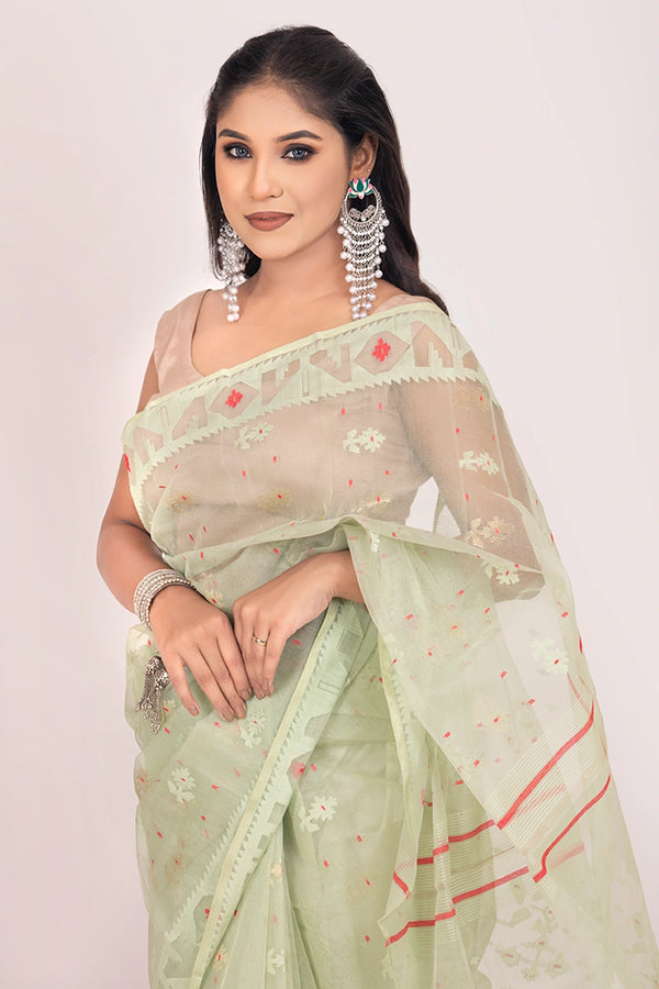 Belwari Jamdani Saree