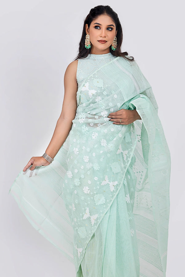 Belwari Jamdani Saree