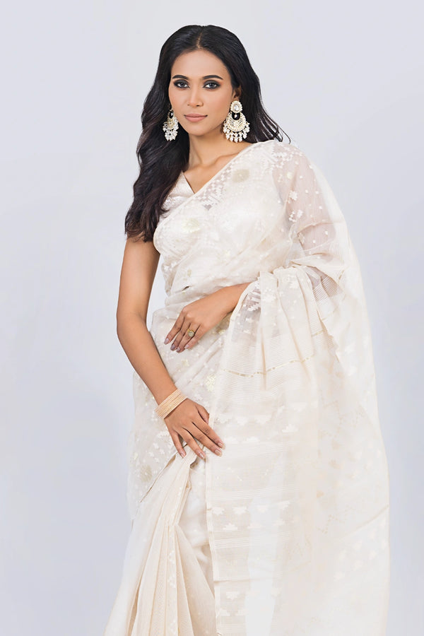 Belwari Jamdani Saree