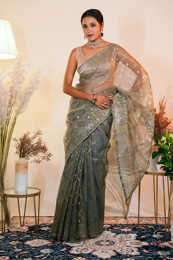 Belwari Jamdani Saree