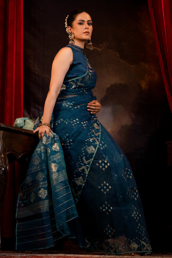Belwari Jamdani Saree