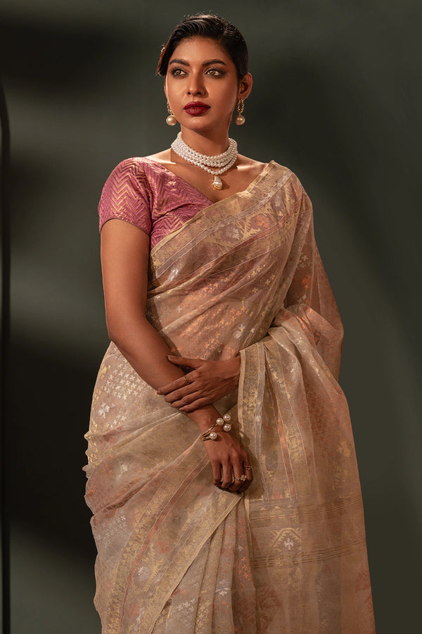 Belwari Jamdani Saree