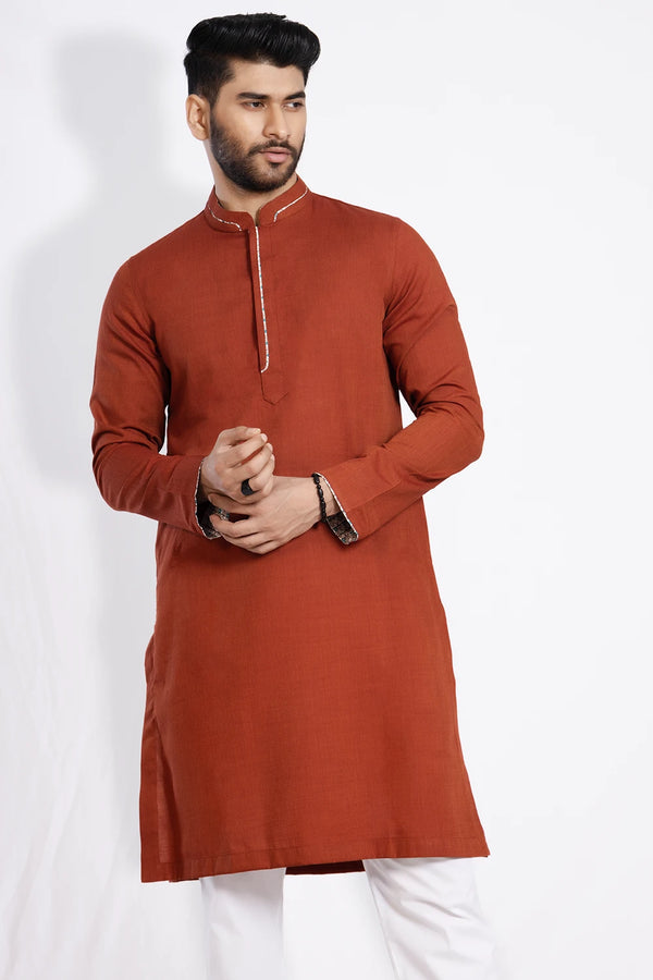 Cut & Sew Slim Fit Panjabi