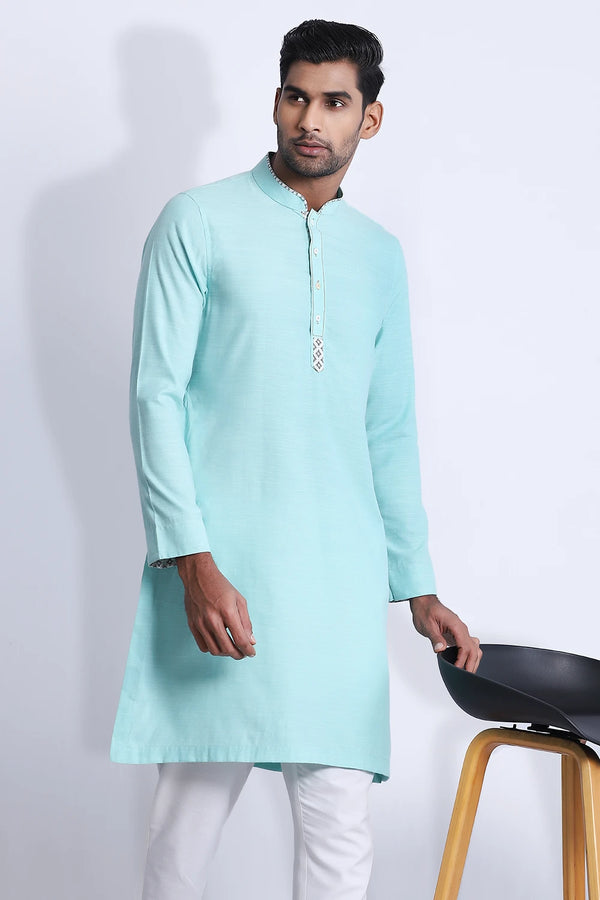 Cut & Sew Slim Fit Panjabi