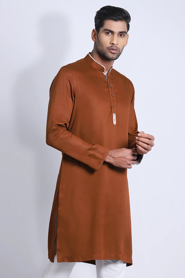 Cut & Sew Slim Fit Panjabi