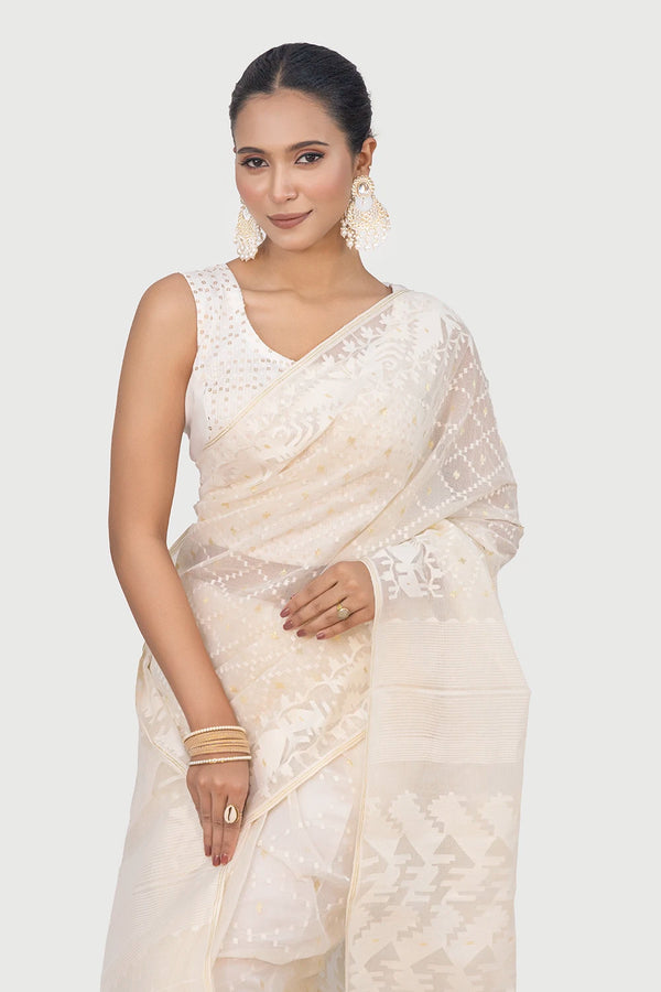 Belwari Jamdani Saree