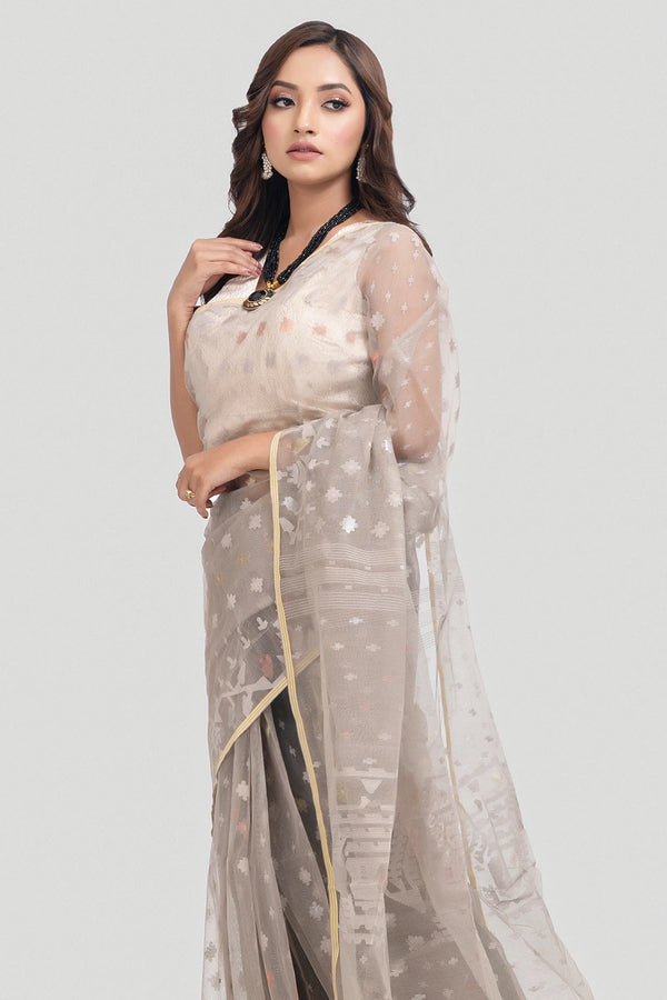 Belwari Jamdani Saree