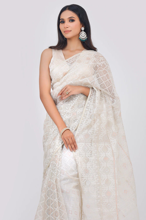 Belwari Jamdani Saree