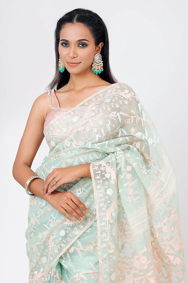 Belwari Jamdani Saree