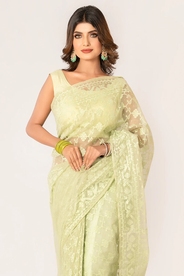 Belwari Jamdani Saree