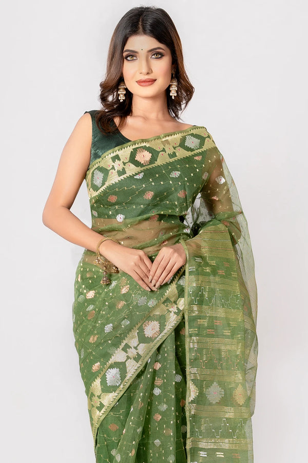 Belwari Jamdani Saree