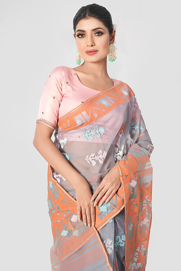 Belwari Jamdani Saree