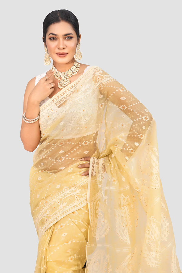 Belwari Jamdani Saree