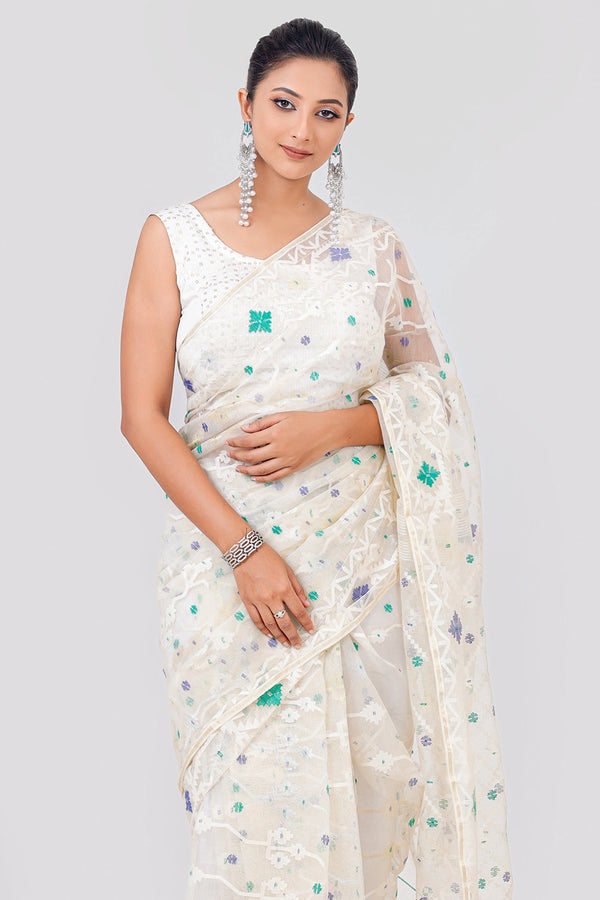 Belwari Jamdani Saree