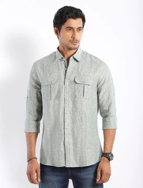 Men's Casual Linen Shirt