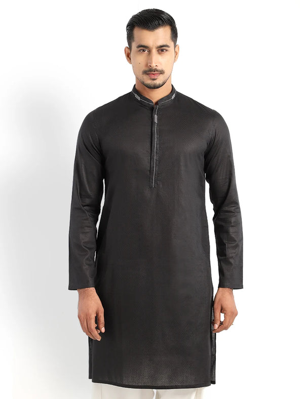 Smart Casual Embroidery Slim Fit Panjabi