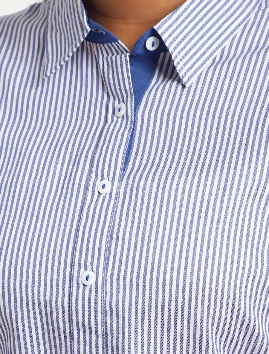 Checkered Mid-Length Shirt