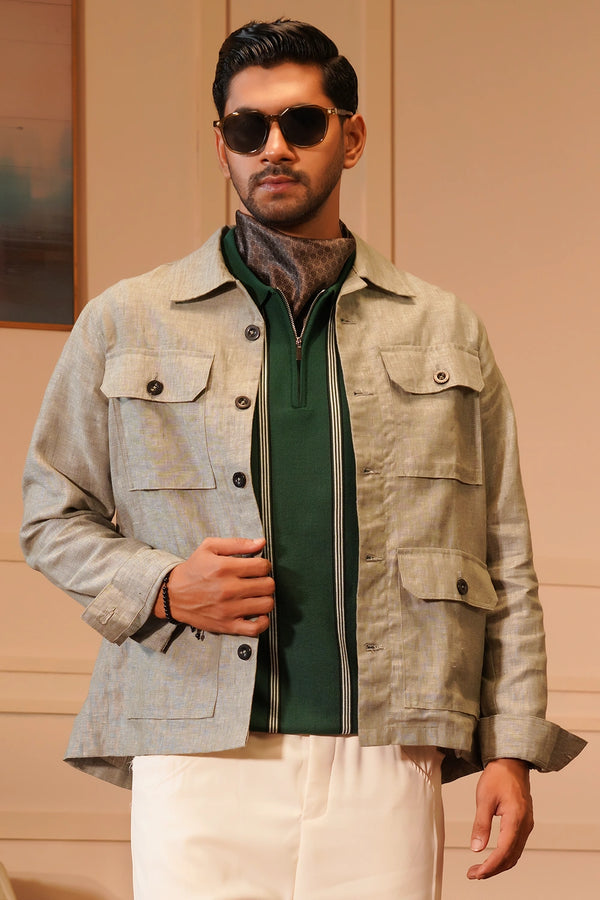 Premium Olive Overshirt
