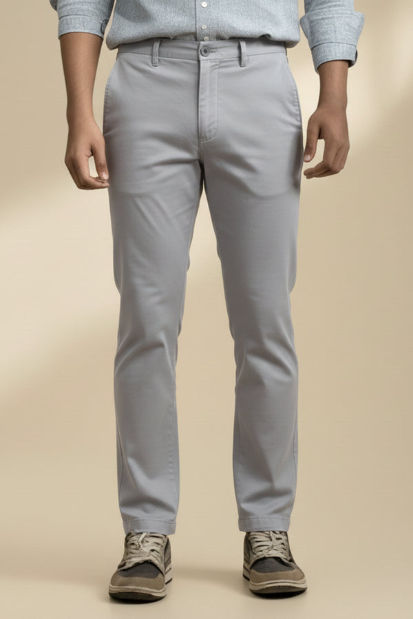 STRAIGHT FIT TWILL CHINO'S