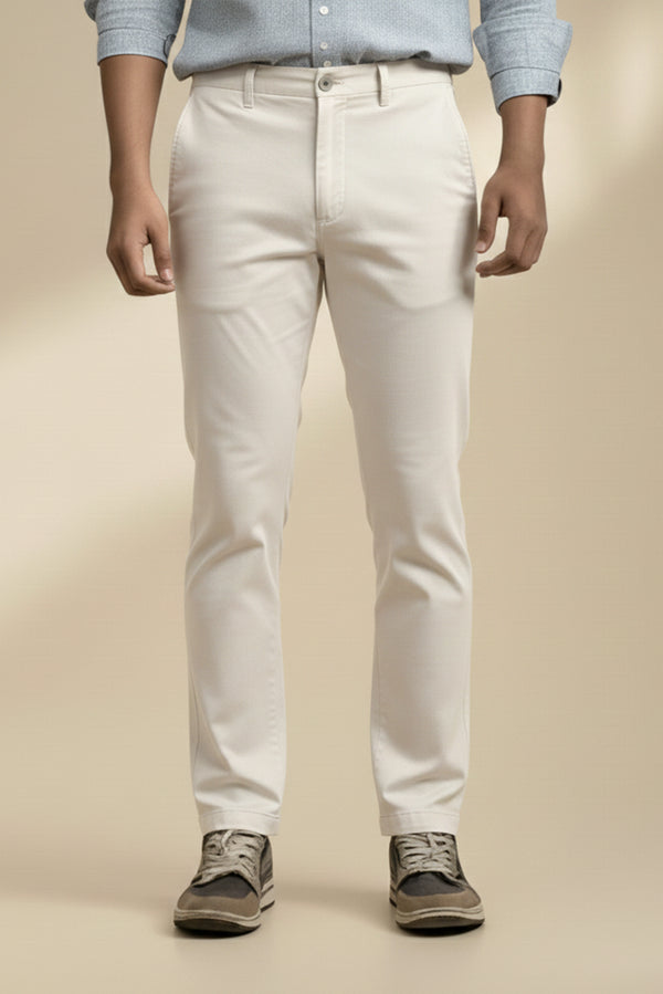 STRAIGHT FIT TWILL CHINO'S