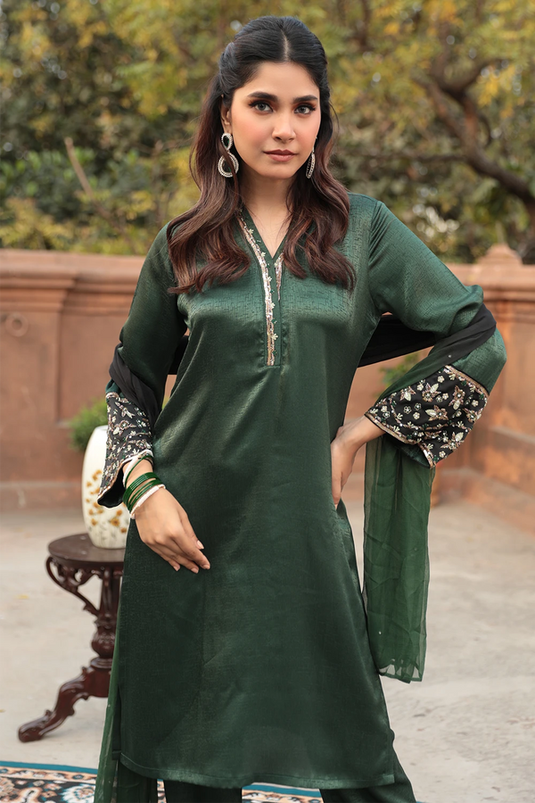 Zardozi Worked Three Piece Set
