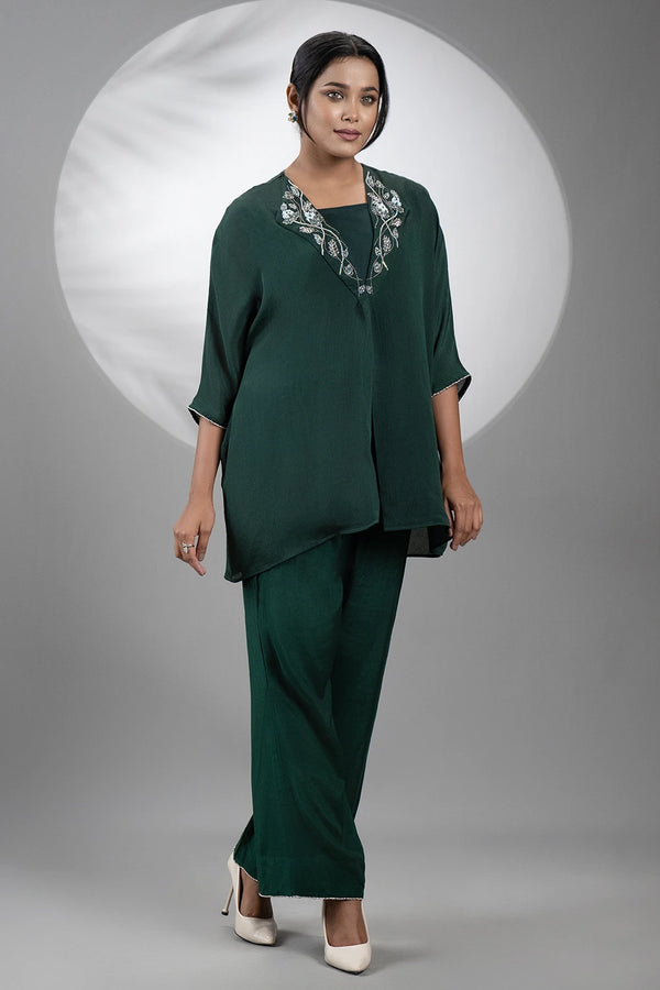 Karchupi Worked Jacket Set