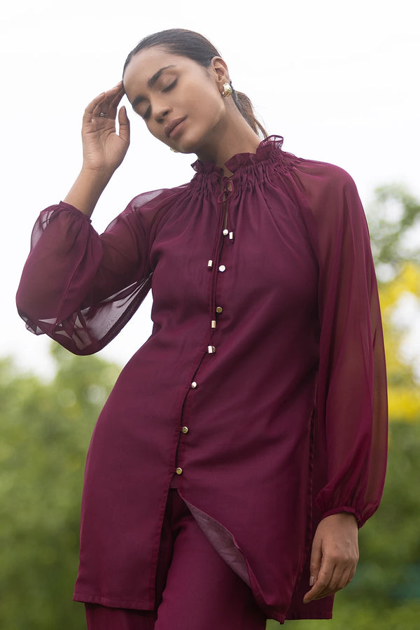 Gathered Neck Co-ord Set