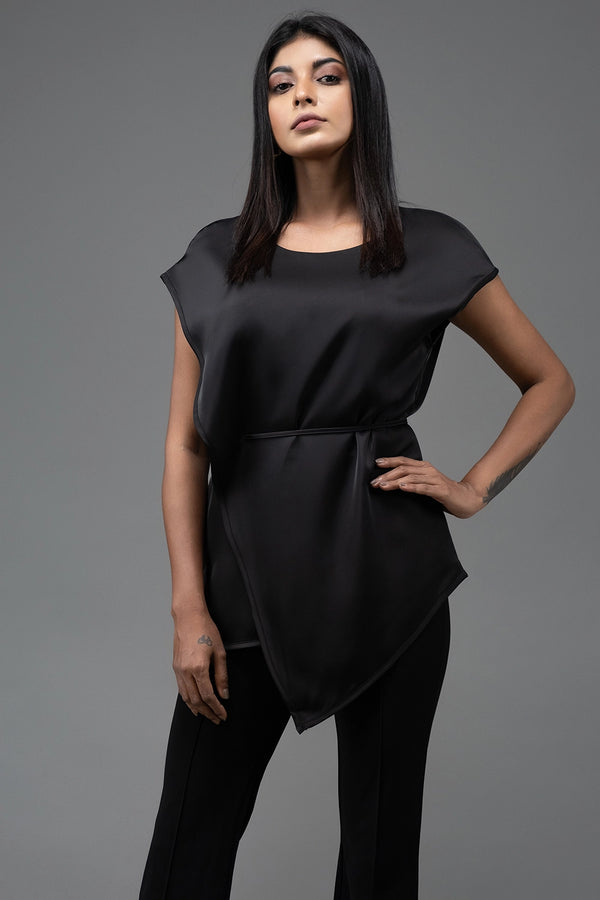 Premium Silk Asymmetric Top