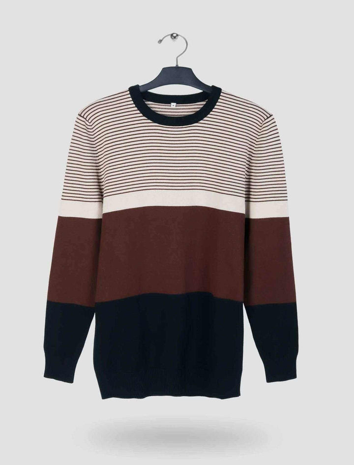 Striped Biker Pullover - Blucheez