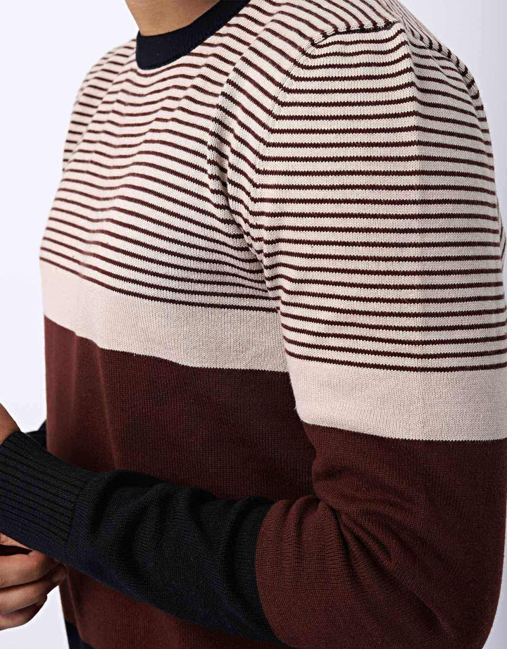 Striped Biker Pullover - Blucheez