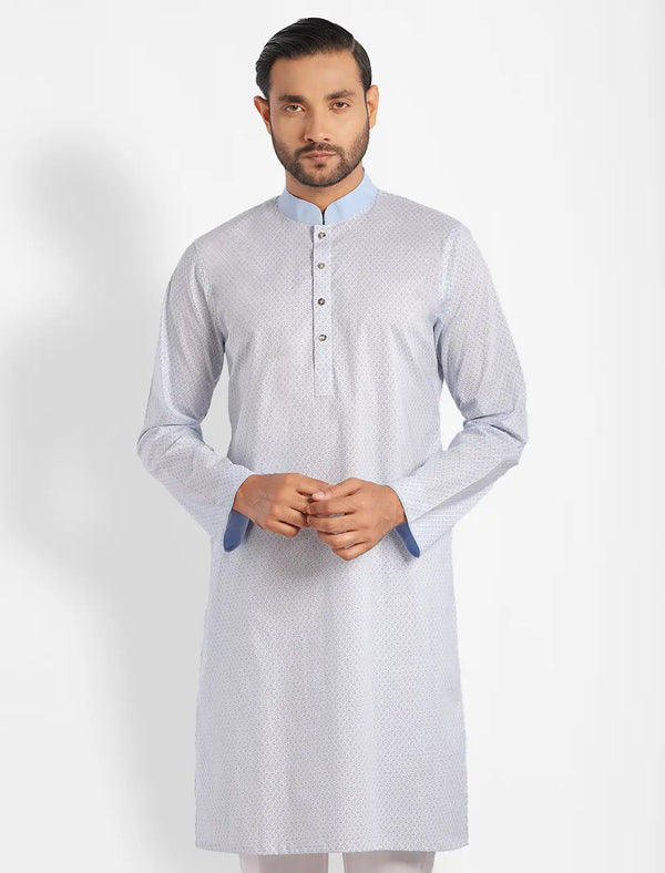 All Over Printed Slim Fit Panjabi