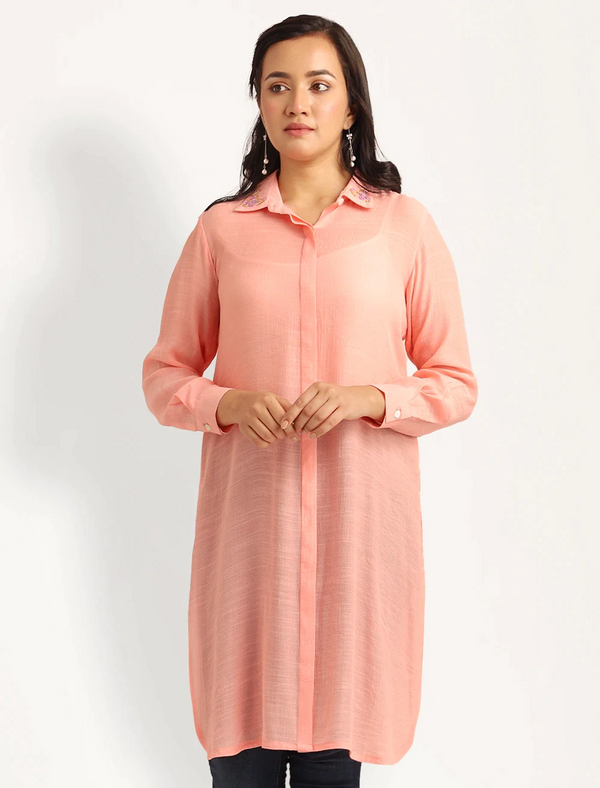 Embroidered Straight Kurti