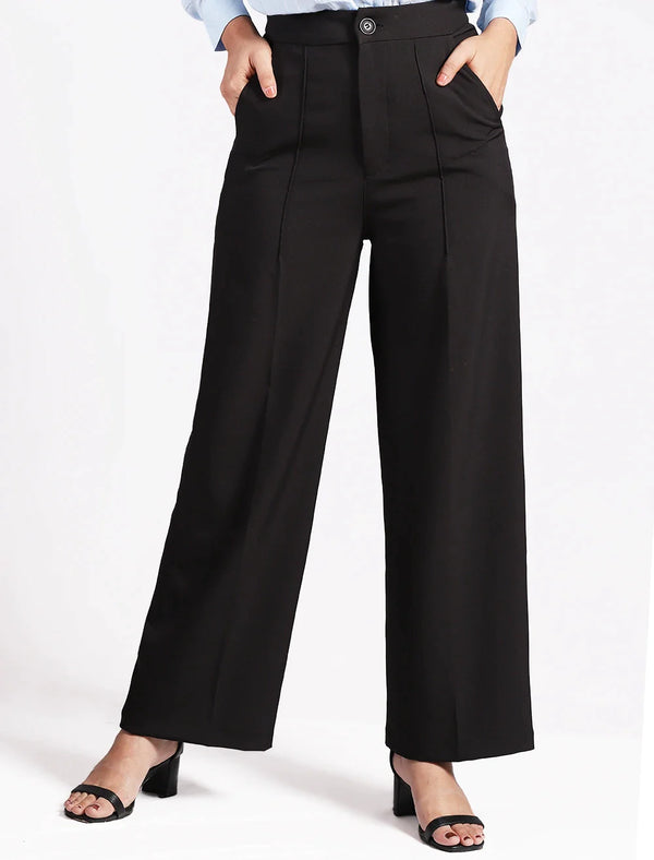 Wide Leg Straight Trouser