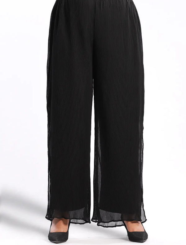 Wide Leg Crepe Trouser