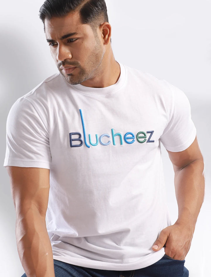 Multicolor Embroidery Tee - Blucheez