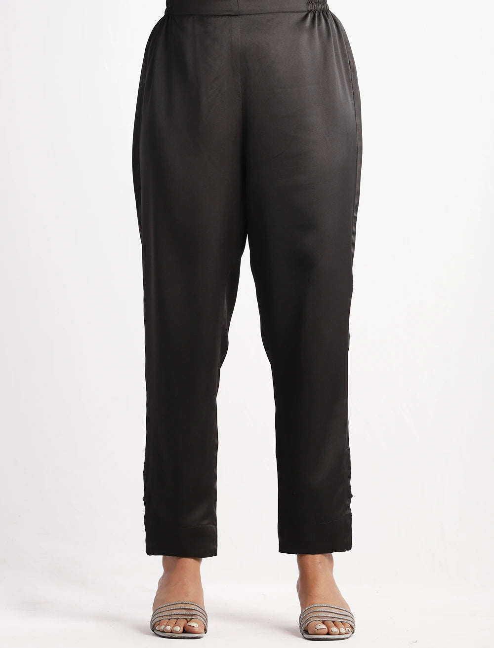 Straight Trouser With Pearl Work