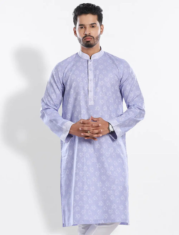 Regular Fit Panjabi With Cut & Sew